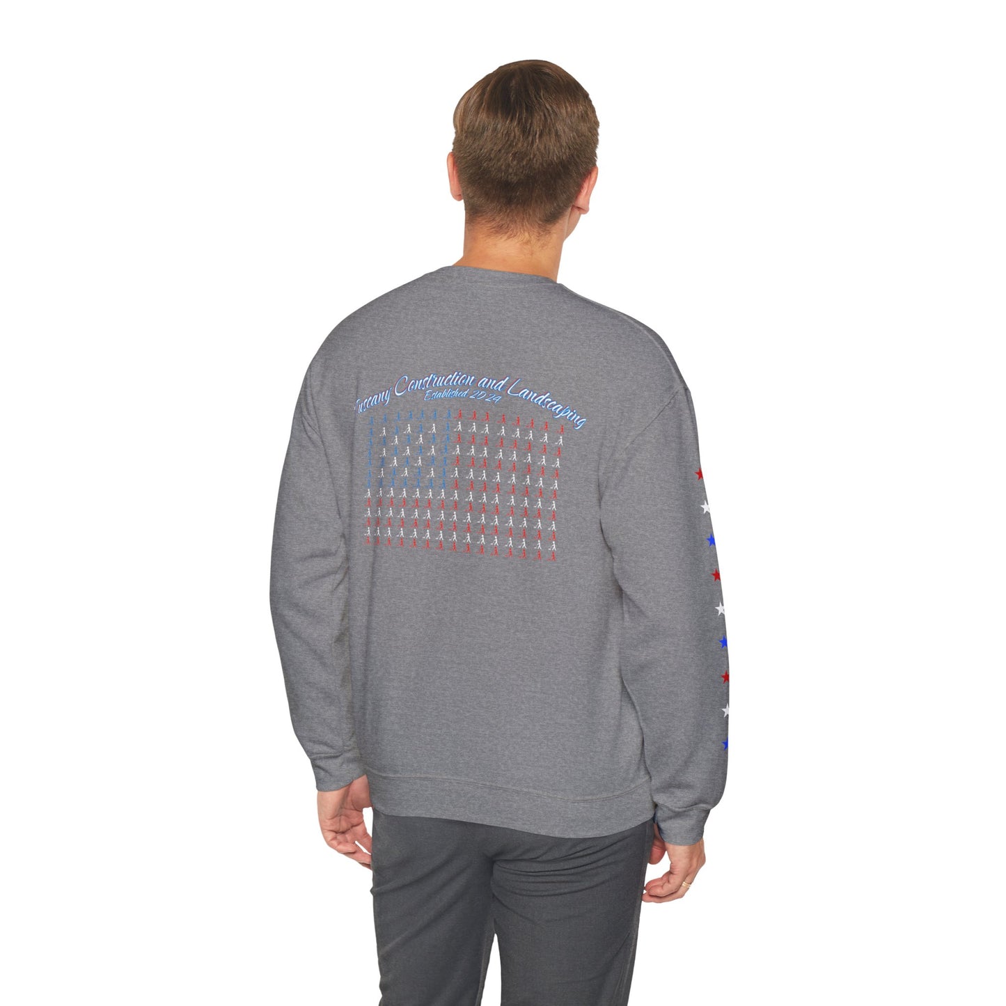 USA Flag Heavy Blend™ Crewneck Sweatshirt